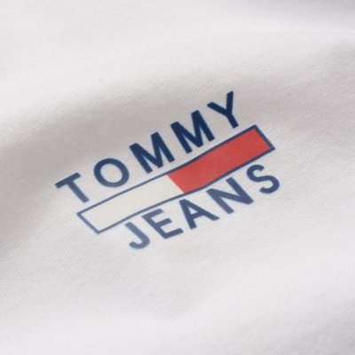 T-shirt Tommy Jeans koszulka męska z okrągłym dekoldem biała