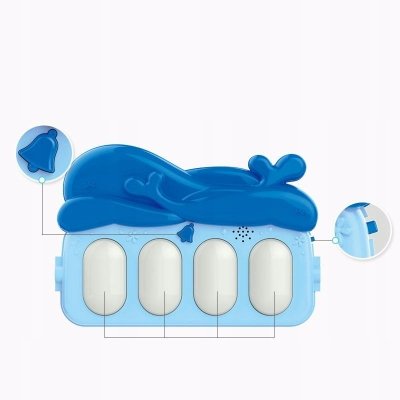 Interaktywna mata edukacyjna z pianinkiem duża dla dziecka z gryzakami