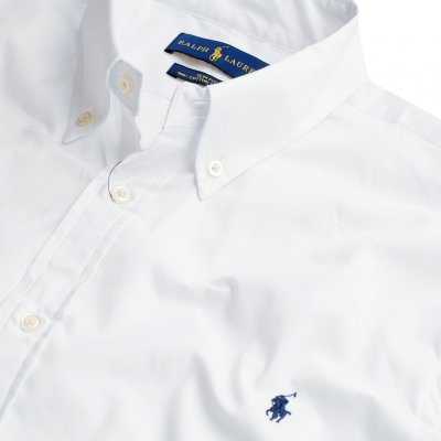 Koszula Slim Fit męska Ralph Lauren biała bawełniana