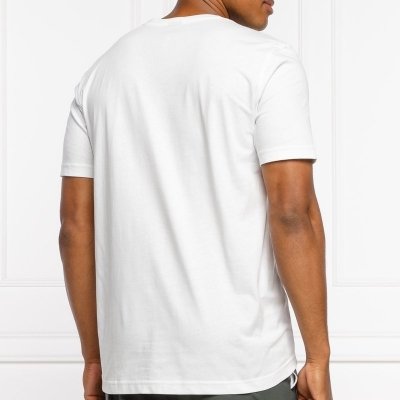 Hugo Boss t-shirt koszulka na krótki rękaw męska biała duży nadruk