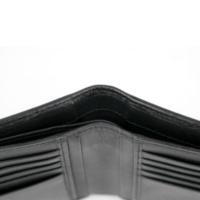 Portfel Hugo Boss Monist męski czarny na banknoty i karty skórzany