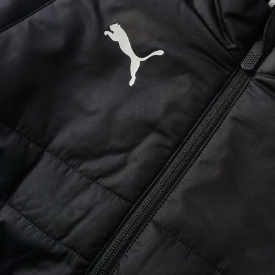 Puma kurtka męska dziecięca czarna bez kaptura przejściowa