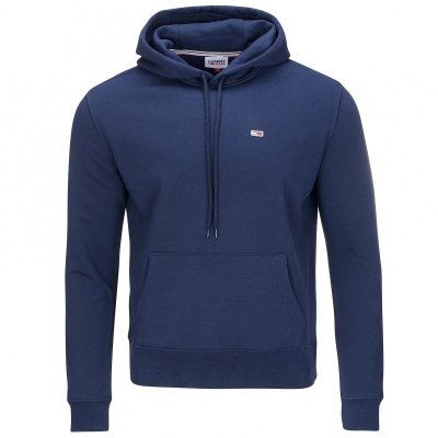 Bluza Tommy Jeans męska granatowa kangurka z kapturem