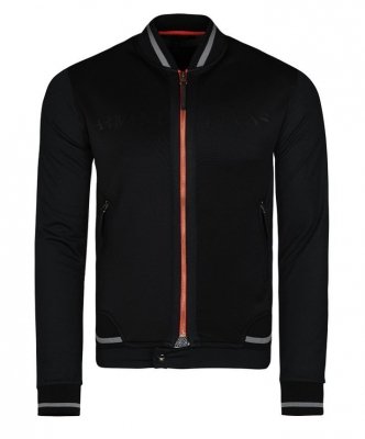 Armani Jeans bluza czarna męska logo rozpinana