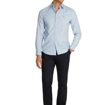 Koszula błękitna Tommy Hilfiger Slim Fit męska logo