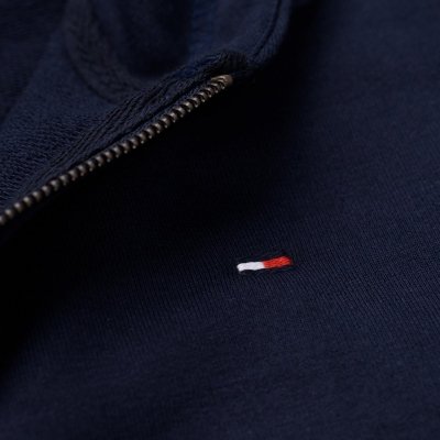 Tommy Hilfiger komplet dresowy granatowy damski spodnie bluza rozpinana z kapturem 