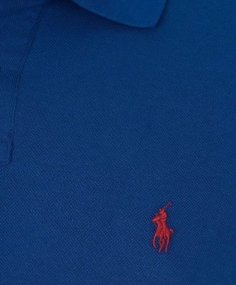 Polówka polo Ralph Lauren męska niebieska bawełniana