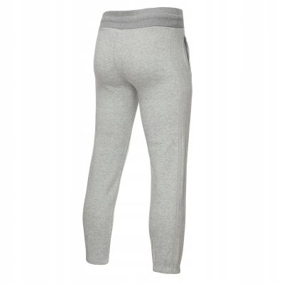 Adidas komplet dresowy bawełniany męski spodnie bluza z kapturem szary