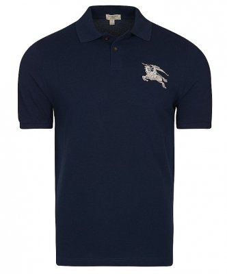 Burberry koszulka polo polówka męska Slim Fit granatowa z kołnierzykiem