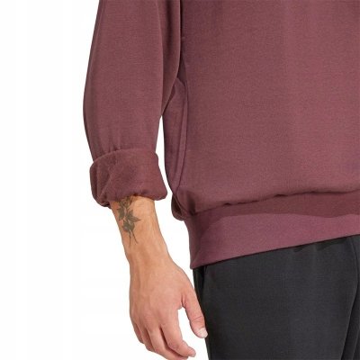 Bluza treningowa męska Adidas do ćwiczeń sportowa bordowa duże logo