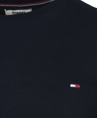 Longsleeve koszulka Tommy Hilfiger na długi rękaw męska granatowa