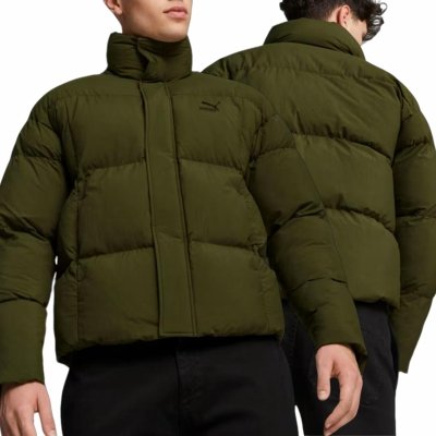 Puma kurtka męska zielona khaki bez kaptura przejściowa jesień