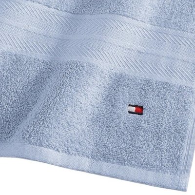 Zestaw ręcznik błękitny Tommy Hilfiger bawełniany 2 sztuki