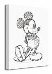 Mickey Mouse (Sketched - Single) - Obraz na płótnie
