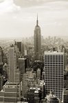 Fototapeta na ścianę - Manhattan panorama - sepia - 115x175 cm