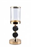 Świecznik - Lampion, szklany Chantal - 12x34cm