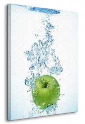 Obraz do kuchni - Zielone jabłko - 90x120 cm