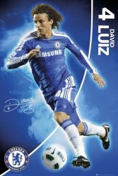 Chelsea Londyn David Luiz 11/12 - plakat