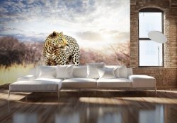 Fototapeta na ścianę - Leopard - 366x254 cm