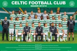 Celtic zdjęcie drużynowe 13/14 - plakat