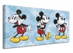 Obraz do sypialni - Mickey Mouse (Squeaky Chic Triptych)
