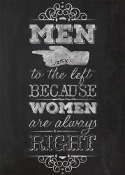 Women are always right - plakat