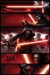 Star Wars The Force Awakens Kylo Ren - plakat