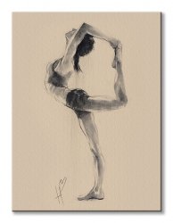 Obraz na płótnie - Lord Of The Dance Pose - 60x80 cm