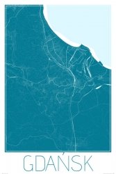 Gdańsk - Niebieska mapa