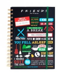 Friends napisy i grafiki - notes z serialu A5