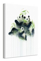 Pandas Bamboo - obraz na płótnie