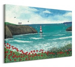 The Lighthouse at Poppy Bay - obraz na płótnie