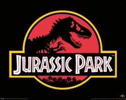 Jurassic Park Classic Logo - plakat z filmu