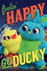 Plakat dla dzieci - Toy Story 4 Happy-Go-Ducky - plakat