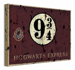 Harry Potter Hogwarts Express 9 3/4 - obraz na płótnie