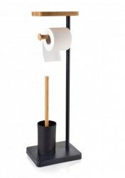 Stojak na papier toaletowy - Szczotka do WC - Bamboo