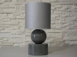 Lampka nocna - Szara - PERLA I - 20x39cm 