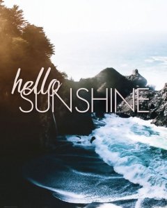 Hello sunshine - plakat