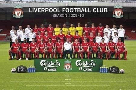 Liverpool Team Photo 09/10 - plakat
