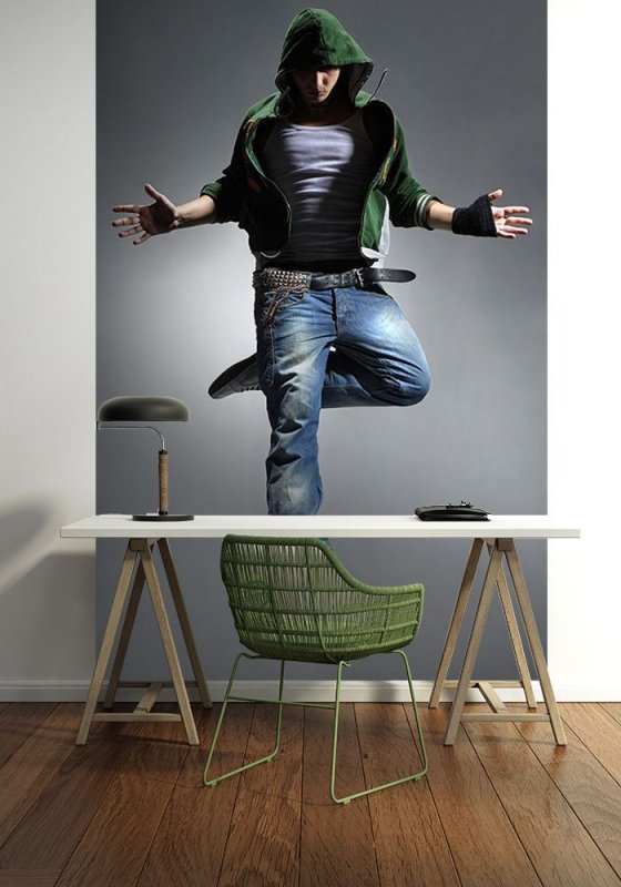 Fototapeta na ścianna - Cool looking dancer, jump - 115x175 cm