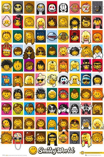 Smiley Characters - plakat