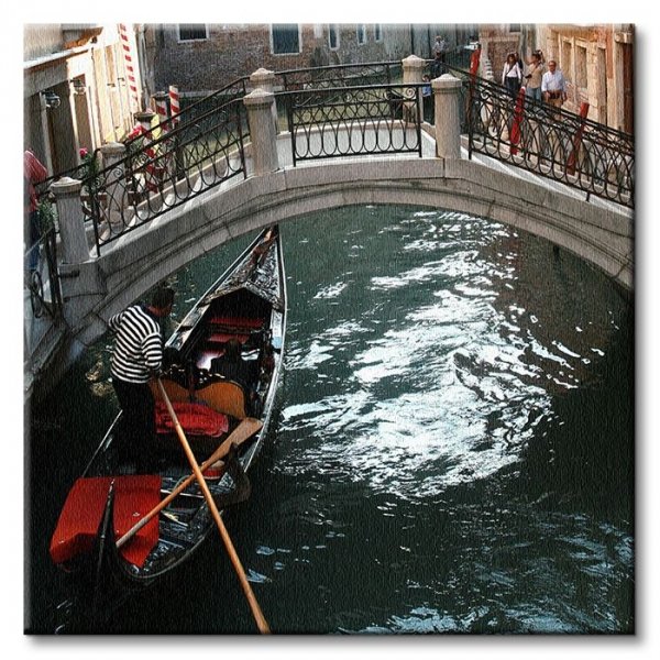 Wenecja, gondola - Obraz na płótnie