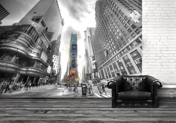 Fototapeta na ścianę - Times Square Silver (New York) - 366x254 cm
