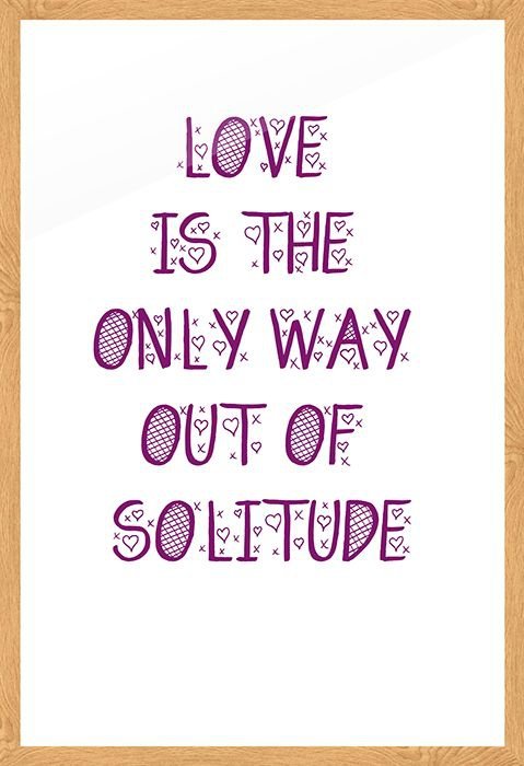 Love is the only way - plakat