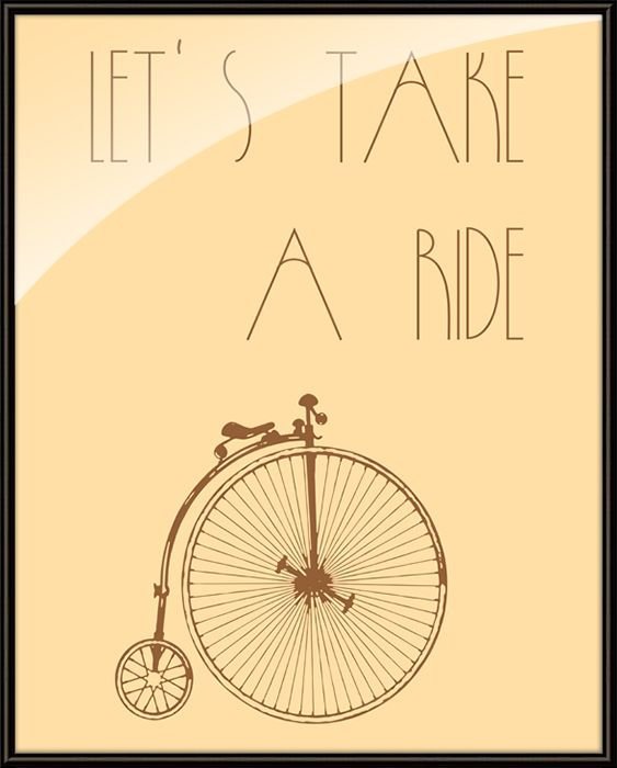 Let`s take a ride - plakat