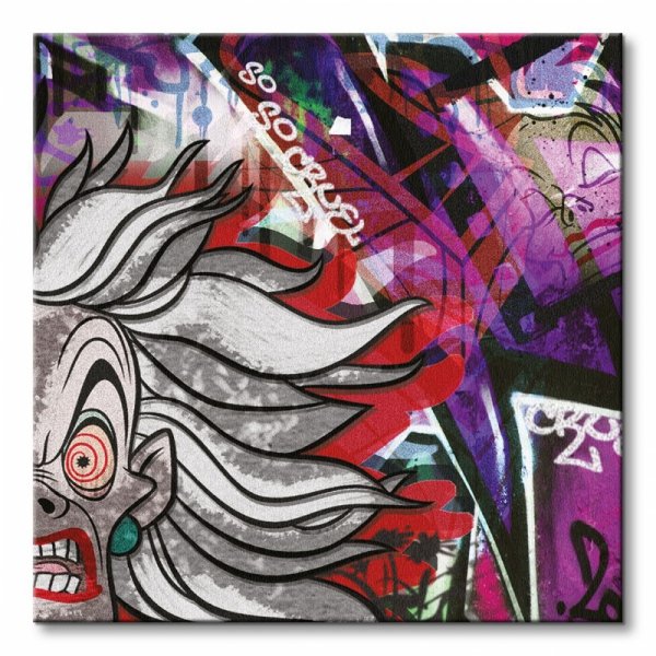 Cruella Deville (Graffiti) - Obraz na płótnie