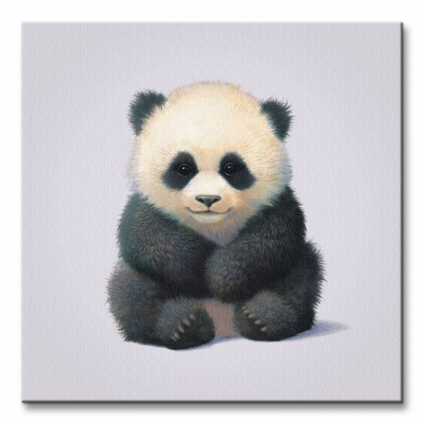 Obraz na płótnie - Panda - 40x40 cm
