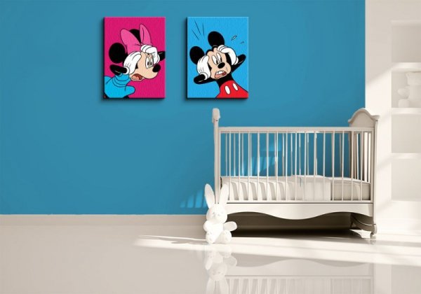 Obraz do salonu - Mickey Mouse (Shocked)