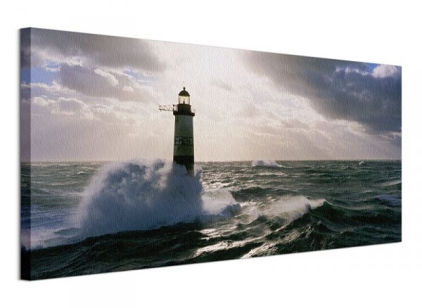  Obraz na płótnie - Latarnia Morska - Armen at Sunset - 100x50 cm