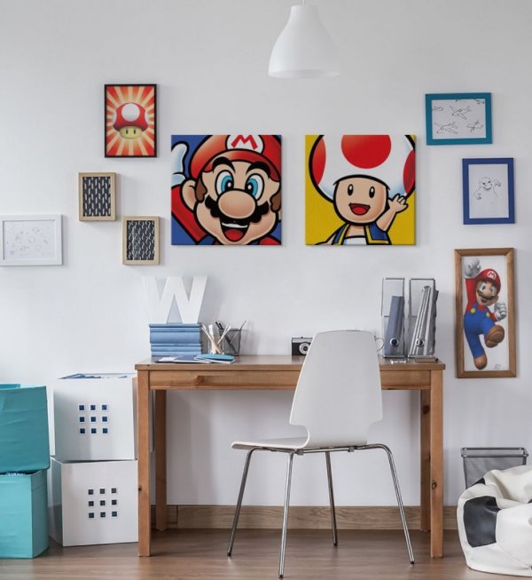 Super Mario (Mario) - Obraz na płótnie